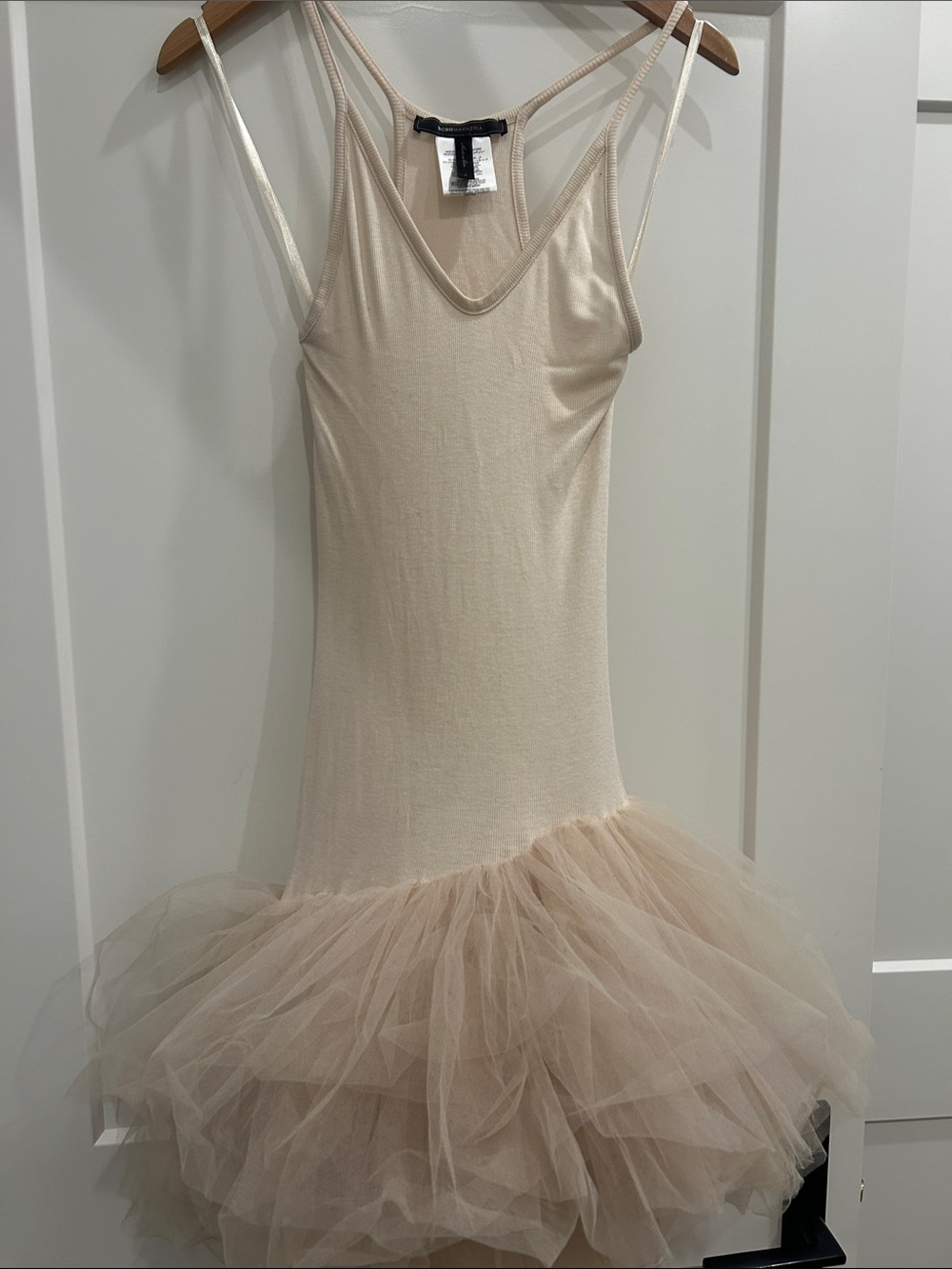 BCBG Maxazria pale pink ballet dress with tulle